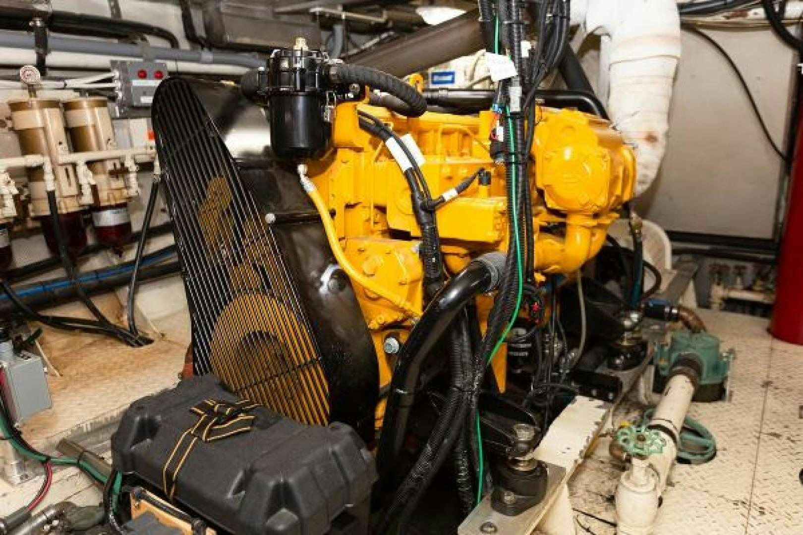 a machine with wires aboard No Name Yacht for Sale