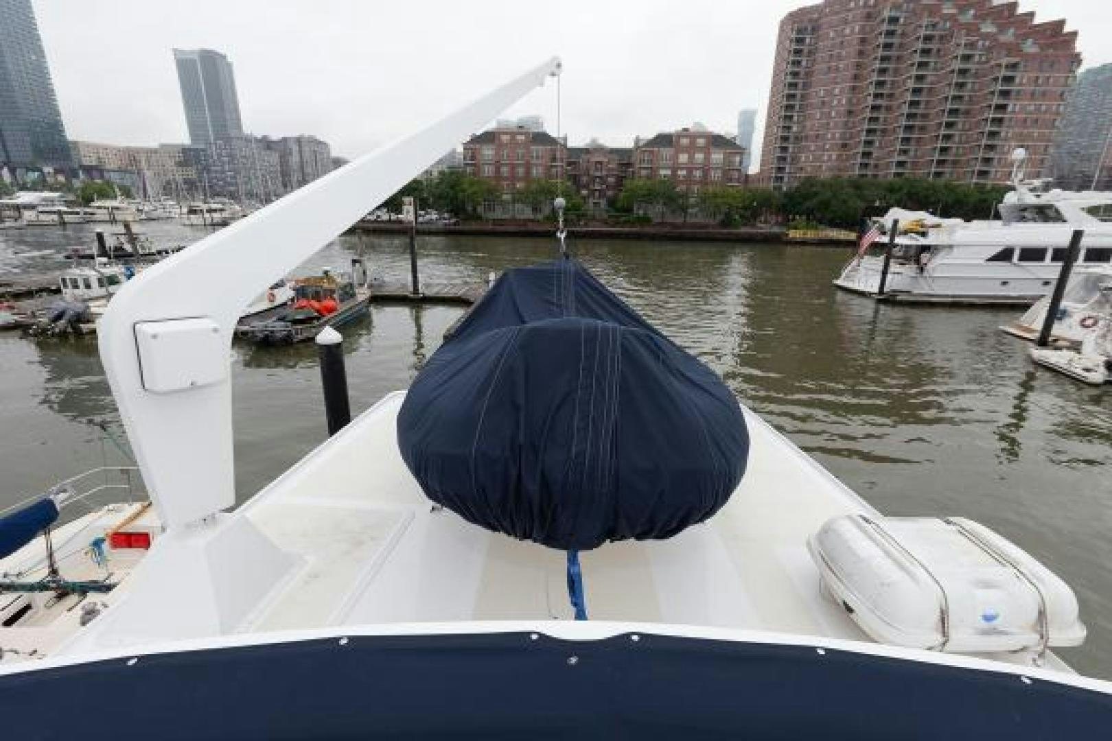 an umbrella on a boat aboard No Name Yacht for Sale