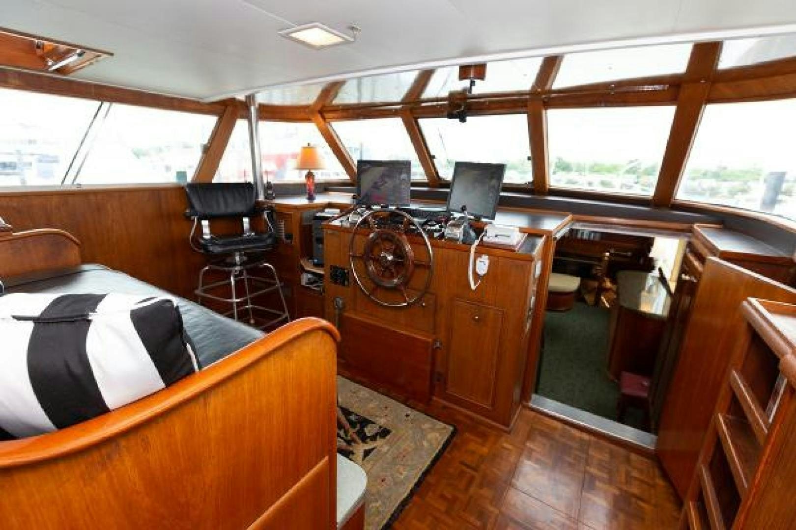 inside of a boat aboard No Name Yacht for Sale