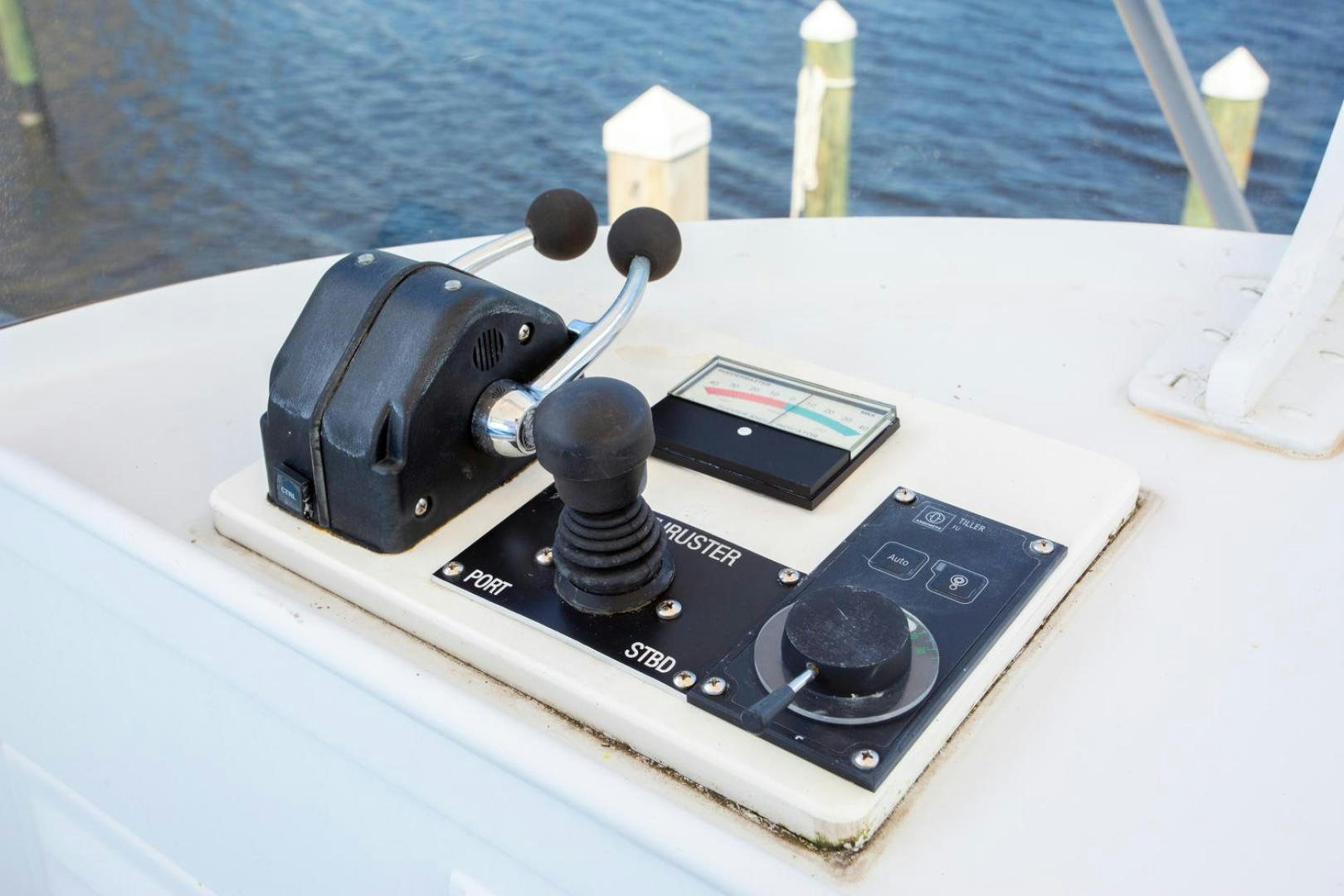a black and white camera on a boat aboard HIGH MILEAGE Yacht for Sale