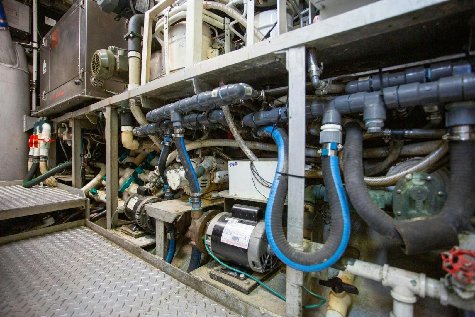 a close-up of a machine aboard HIGH MILEAGE Yacht for Sale