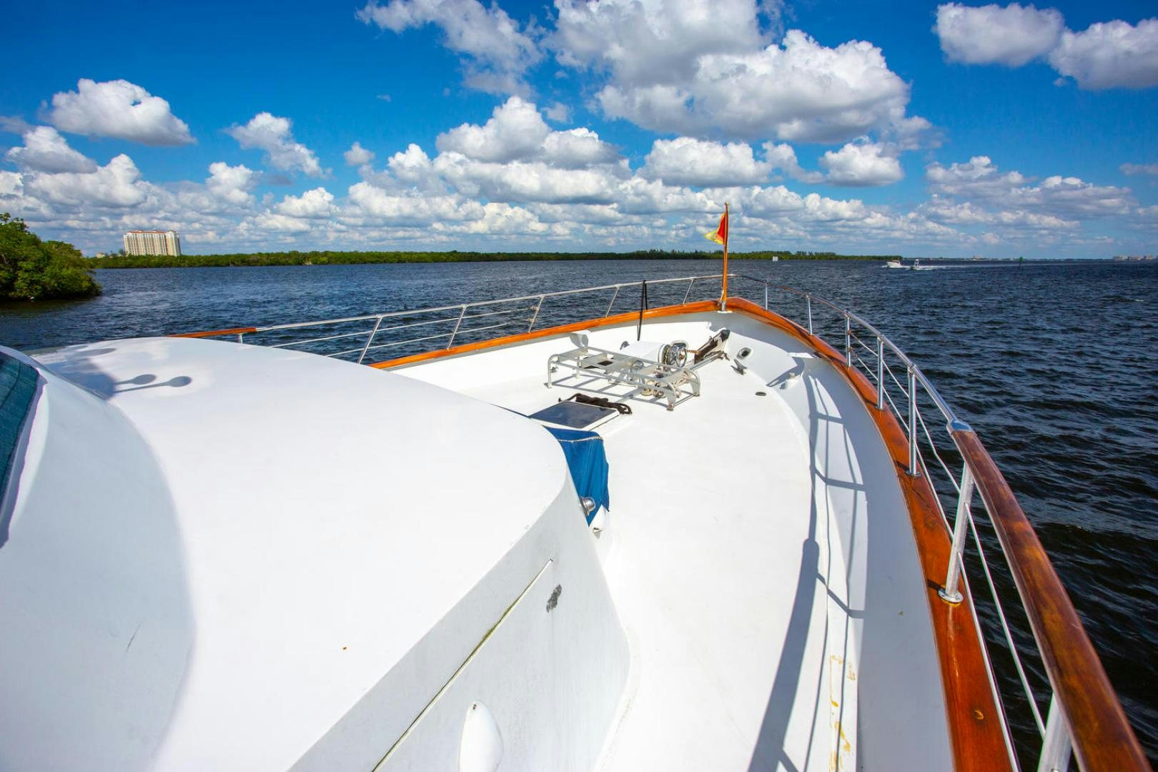 a boat on the water aboard HIGH MILEAGE Yacht for Sale