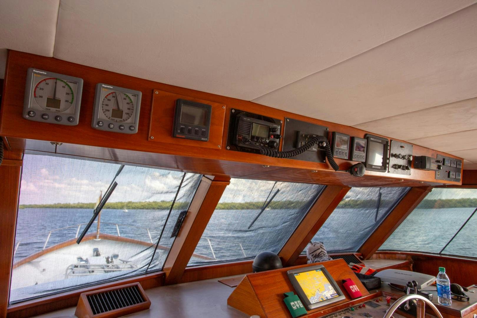 a boat on the water aboard HIGH MILEAGE Yacht for Sale