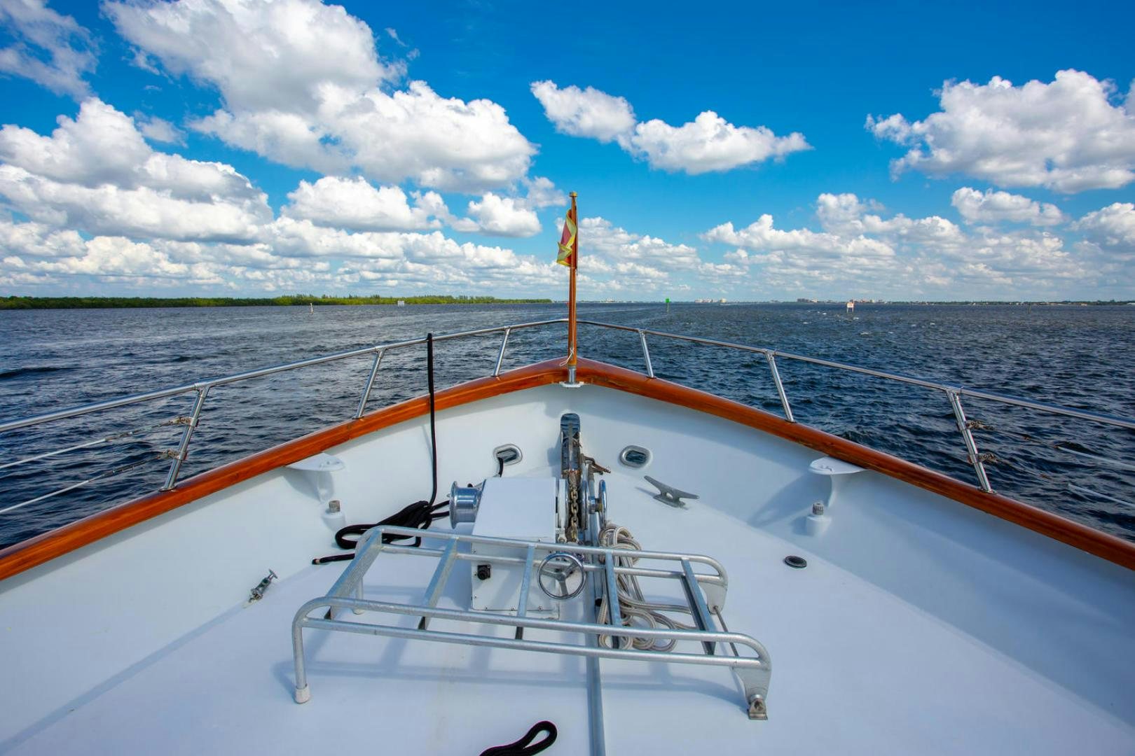a boat on the water aboard HIGH MILEAGE Yacht for Sale