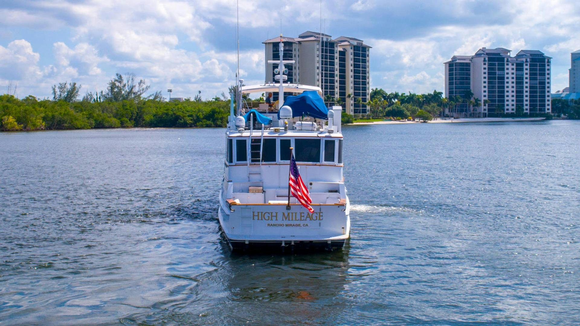 a boat on the water aboard HIGH MILEAGE Yacht for Sale