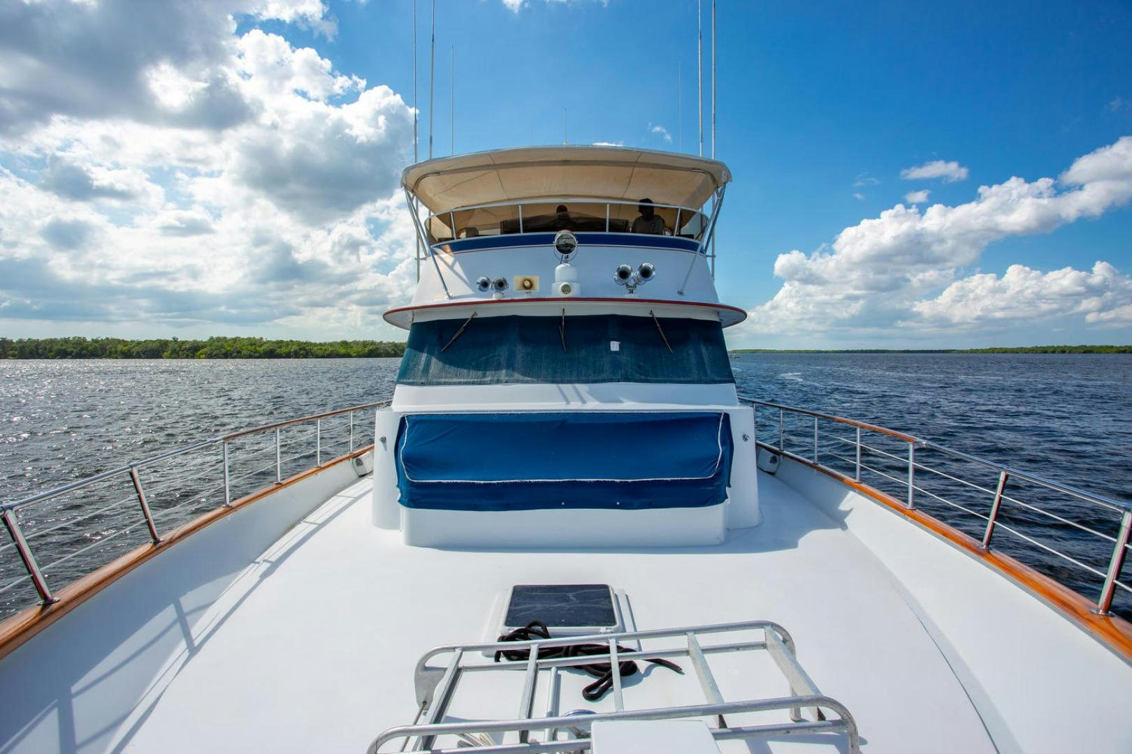 a boat on the water aboard HIGH MILEAGE Yacht for Sale