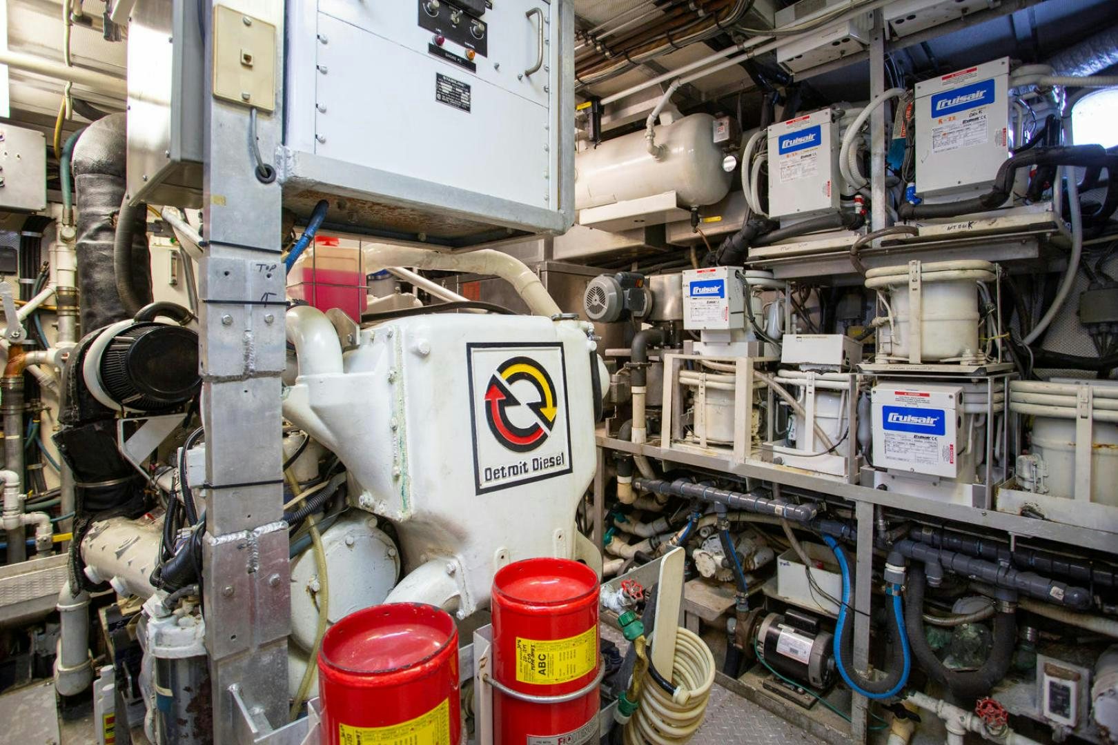 a room with machinery aboard HIGH MILEAGE Yacht for Sale