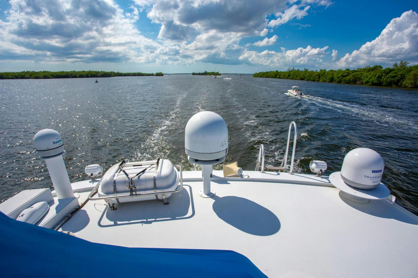 a boat on the water aboard HIGH MILEAGE Yacht for Sale