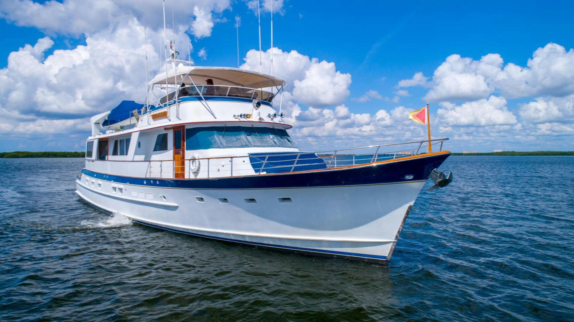 a boat in the water aboard HIGH MILEAGE Yacht for Sale