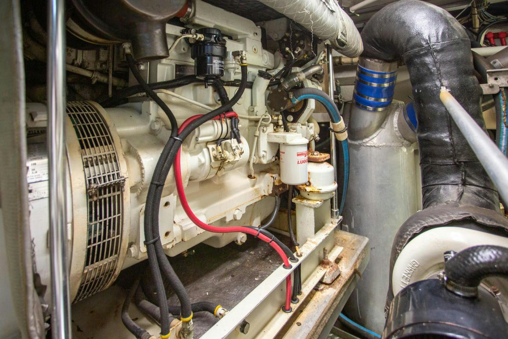 a machine with wires aboard HIGH MILEAGE Yacht for Sale