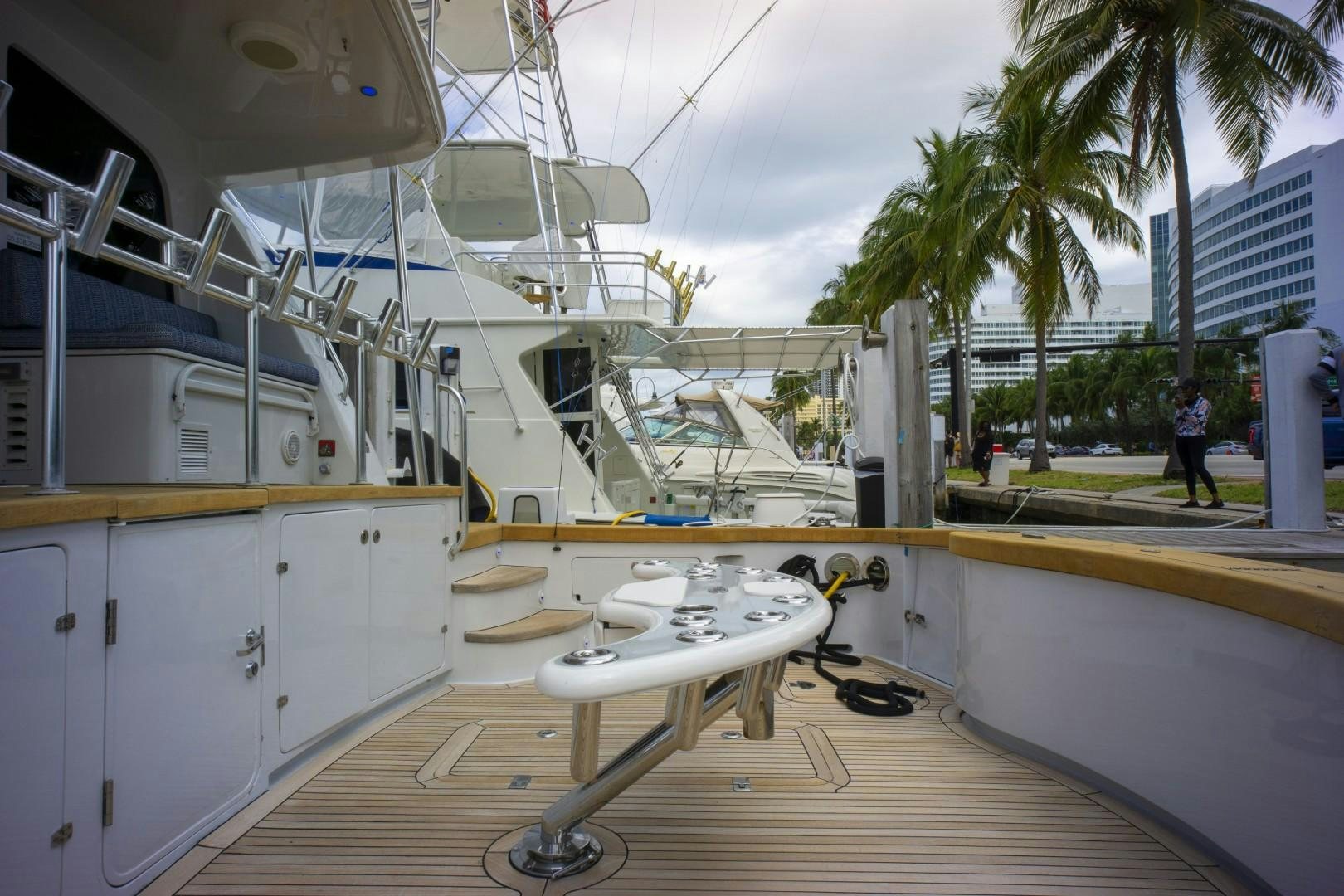 a boat on the water aboard REEL DEAL Yacht for Sale