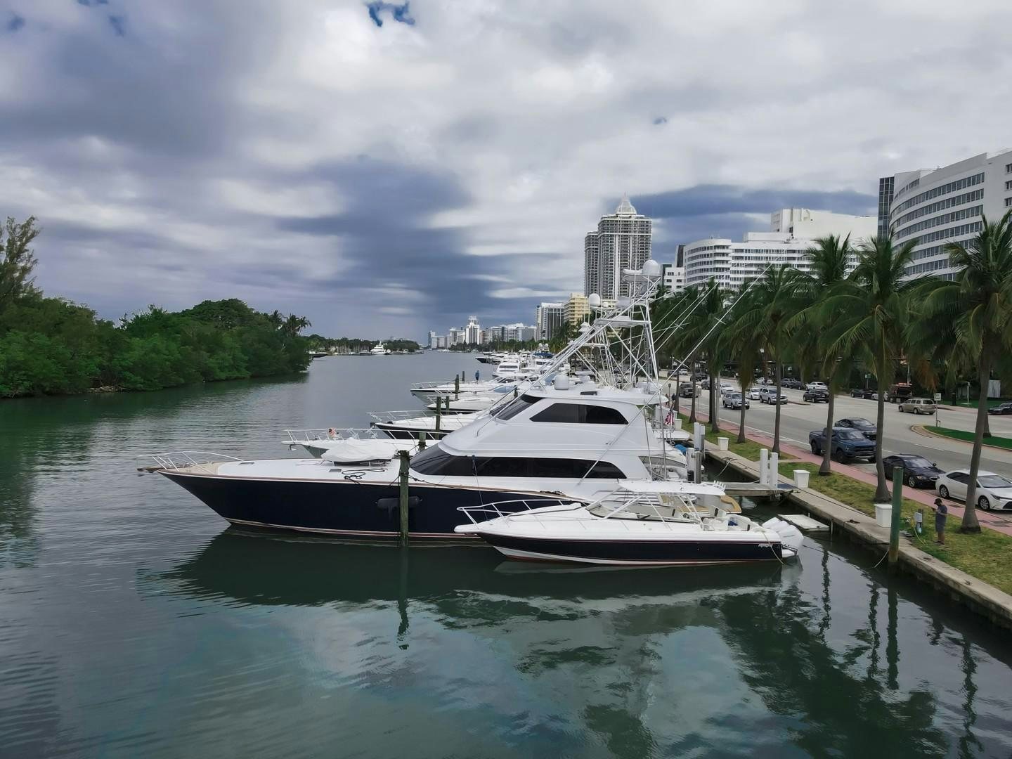 a boat on the water aboard REEL DEAL Yacht for Sale
