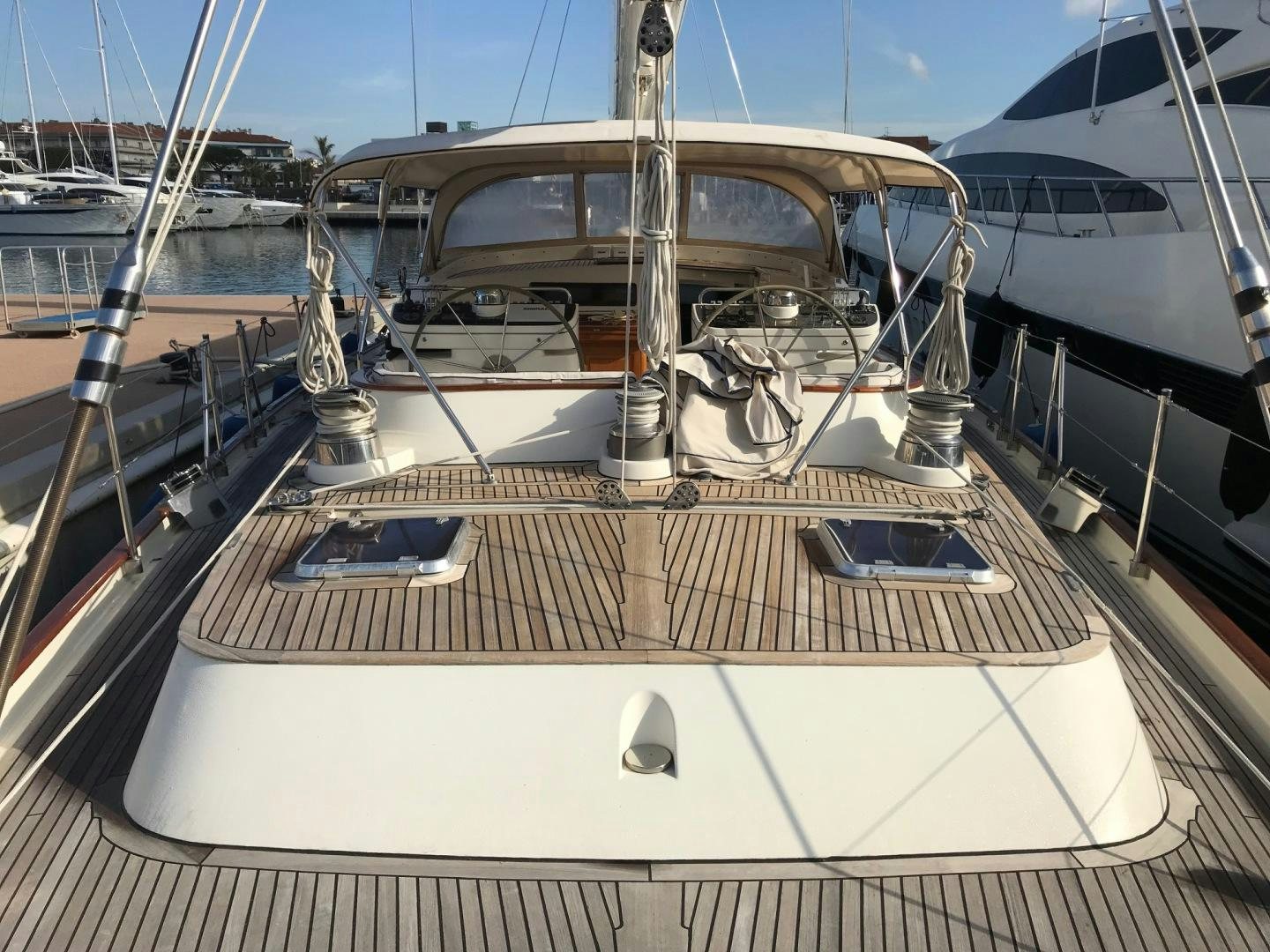 a boat on the water aboard TIGA BELAS Yacht for Sale
