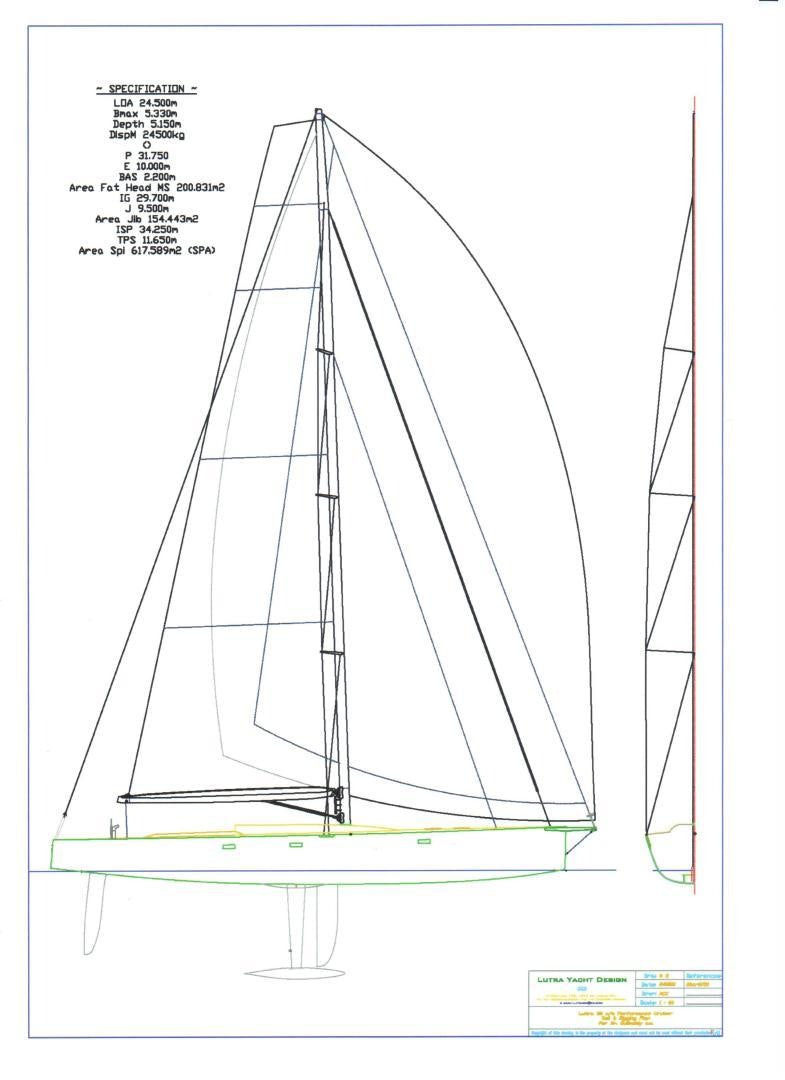 diagram aboard SINGULARITY Yacht for Sale