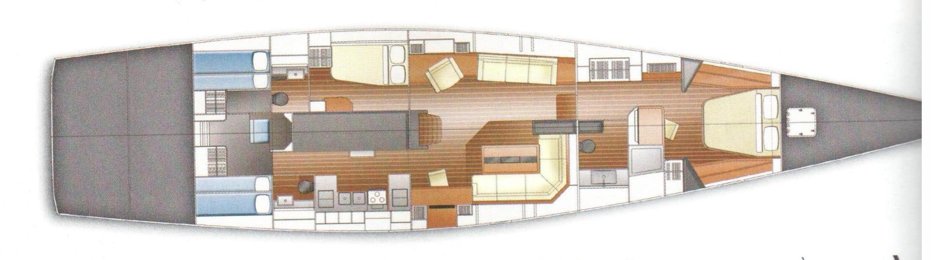 a computer generated image of a building aboard SINGULARITY Yacht for Sale