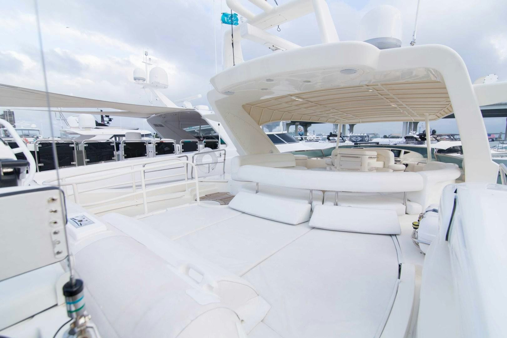 a large white airplane aboard ENCHANTED LADY Yacht for Sale