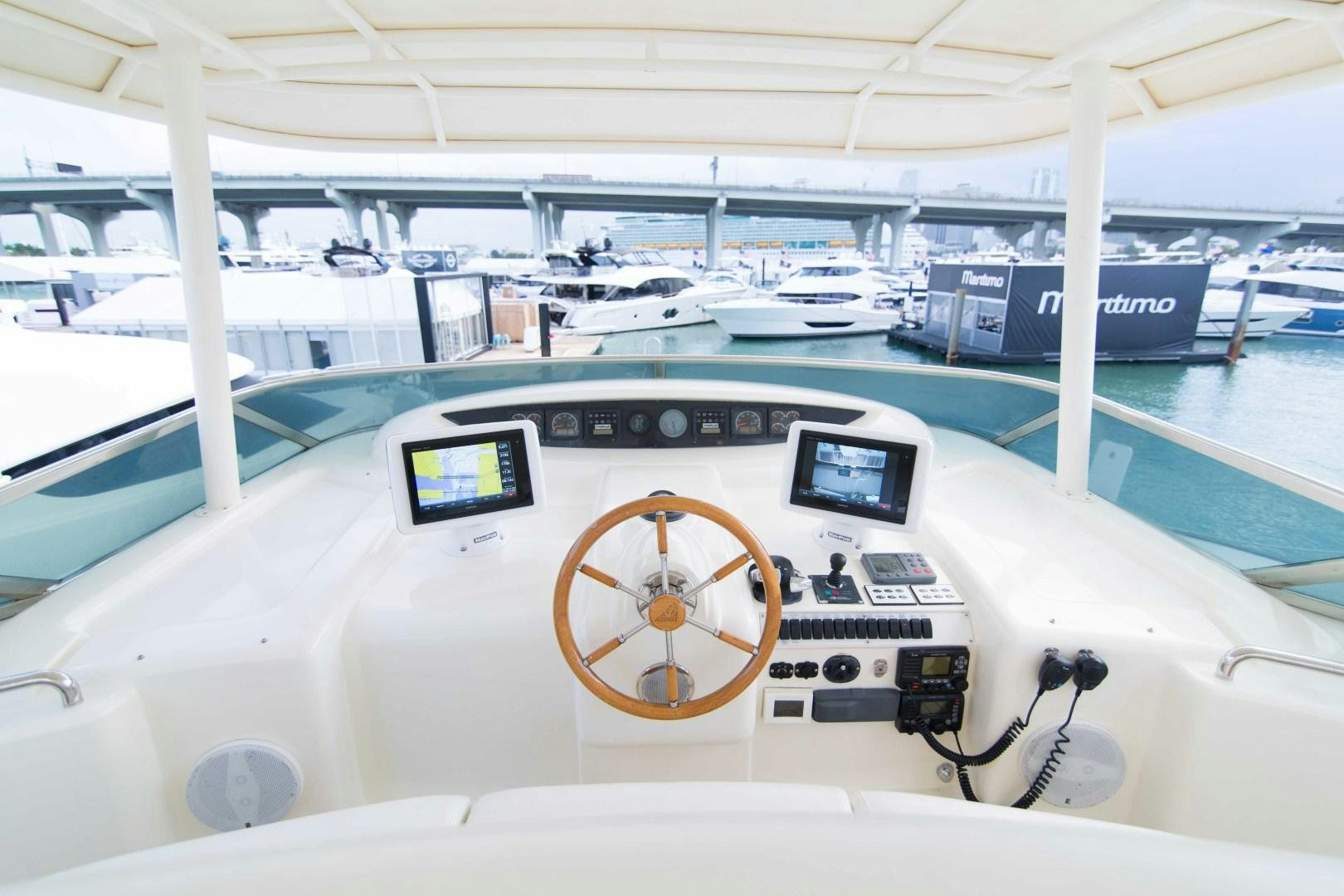 a control panel in a room aboard ENCHANTED LADY Yacht for Sale