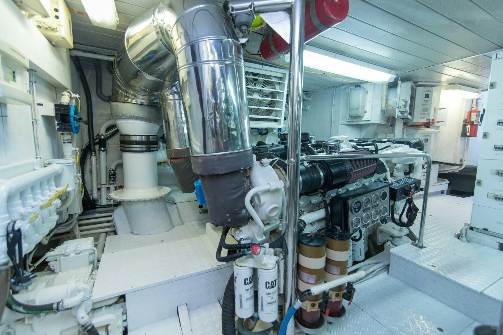 a large factory machinery aboard ENCHANTED LADY Yacht for Sale