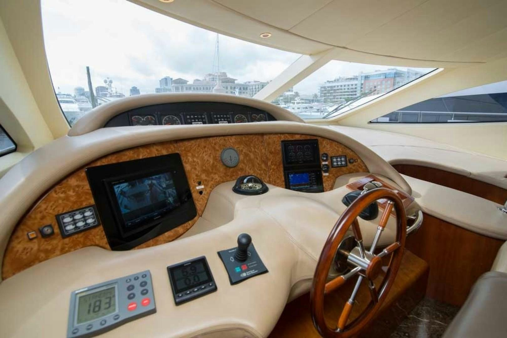 a model airplane with a screen aboard ENCHANTED LADY Yacht for Sale