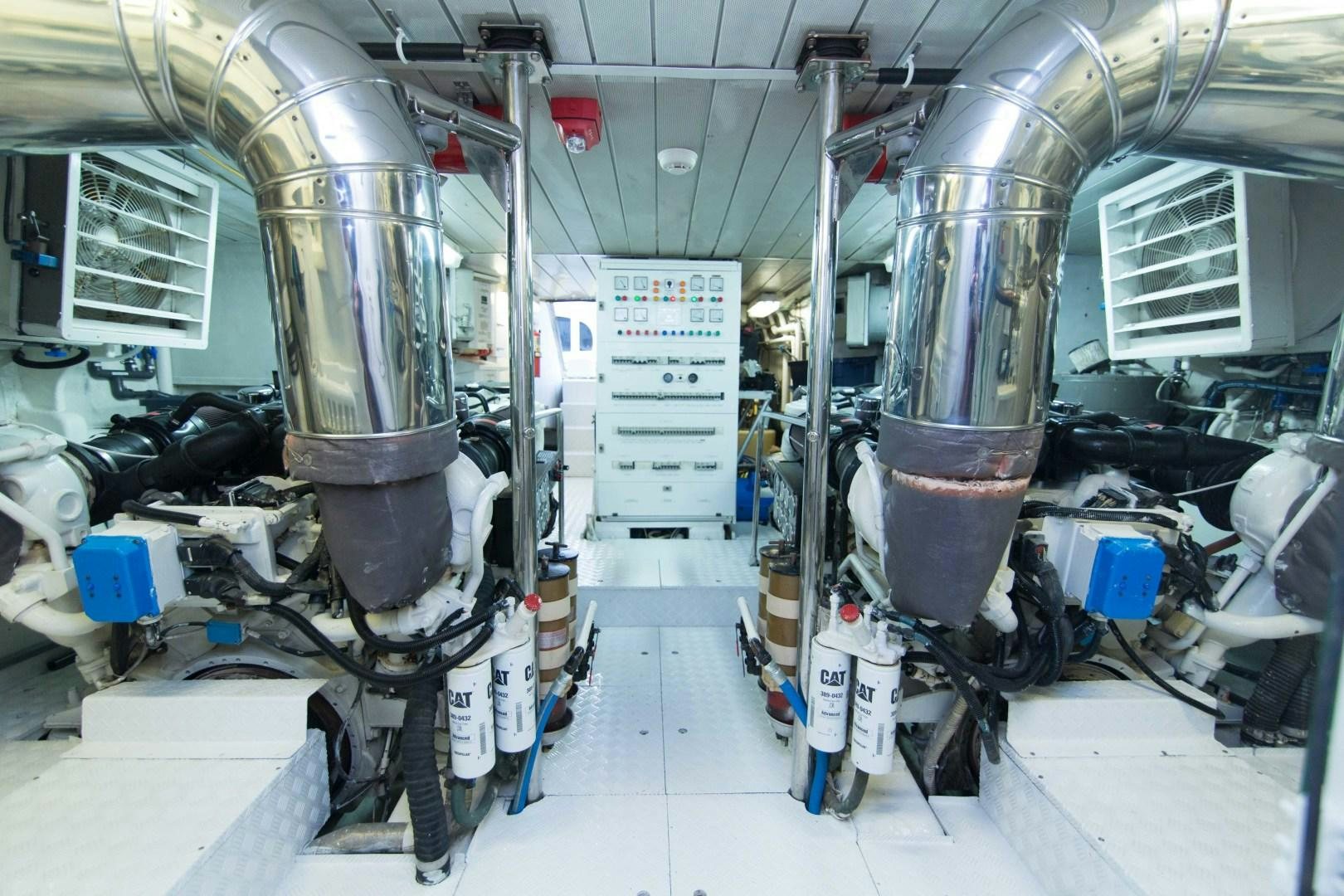 a large machine with pipes aboard ENCHANTED LADY Yacht for Sale