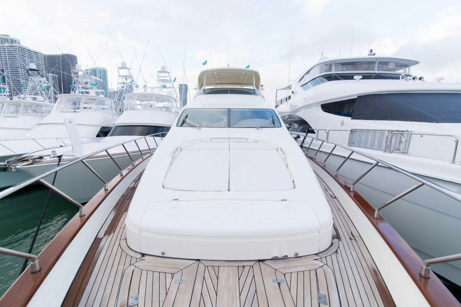 a group of boats in a harbor aboard ENCHANTED LADY Yacht for Sale