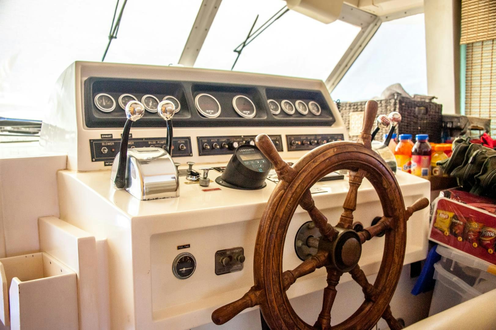 a machine with a large dial aboard OCEAN ROMANCE Yacht for Sale