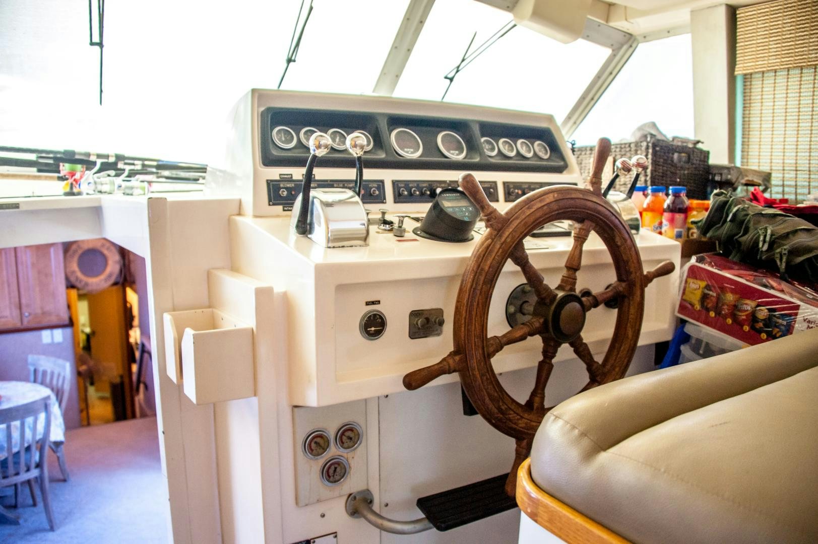a machine with a large speaker aboard OCEAN ROMANCE Yacht for Sale