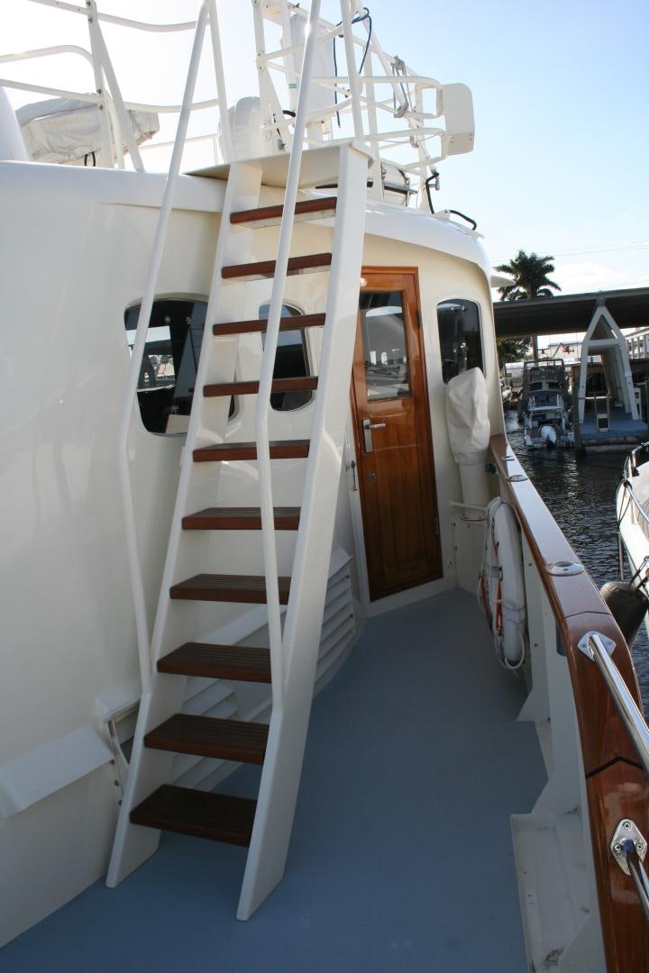 a boat with a ladder aboard SINDBAD Yacht for Sale
