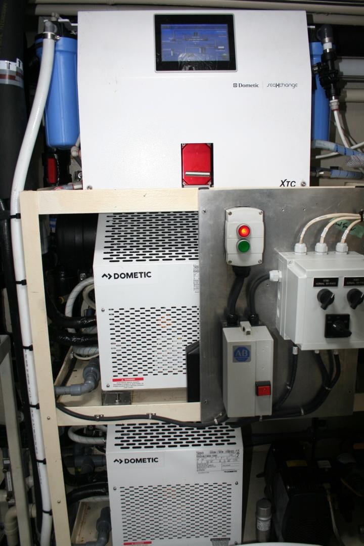 a machine with a screen aboard SINDBAD Yacht for Sale