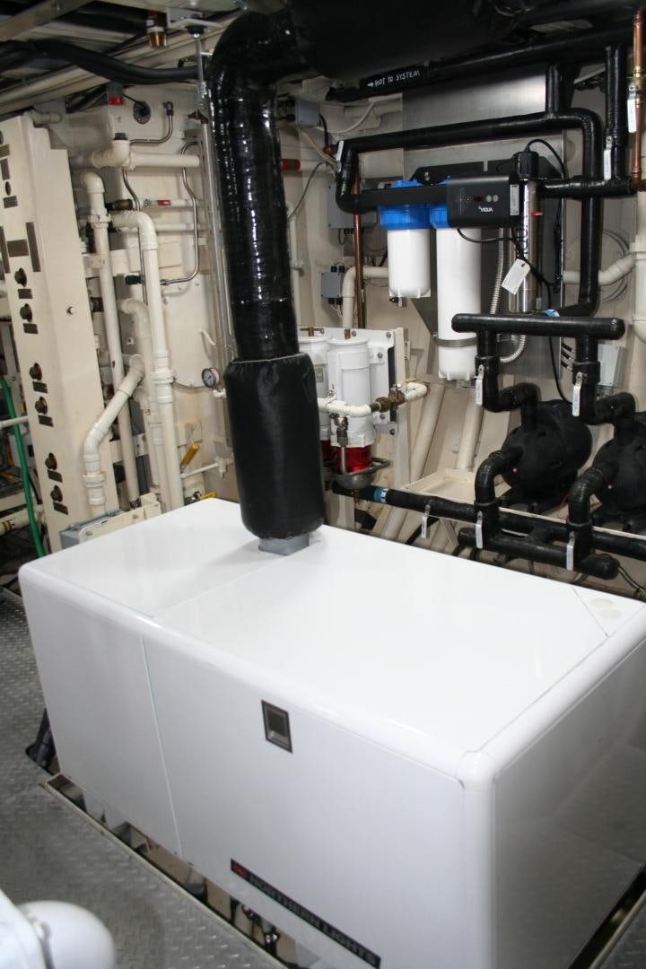 a machine with a black pipe aboard SINDBAD Yacht for Sale