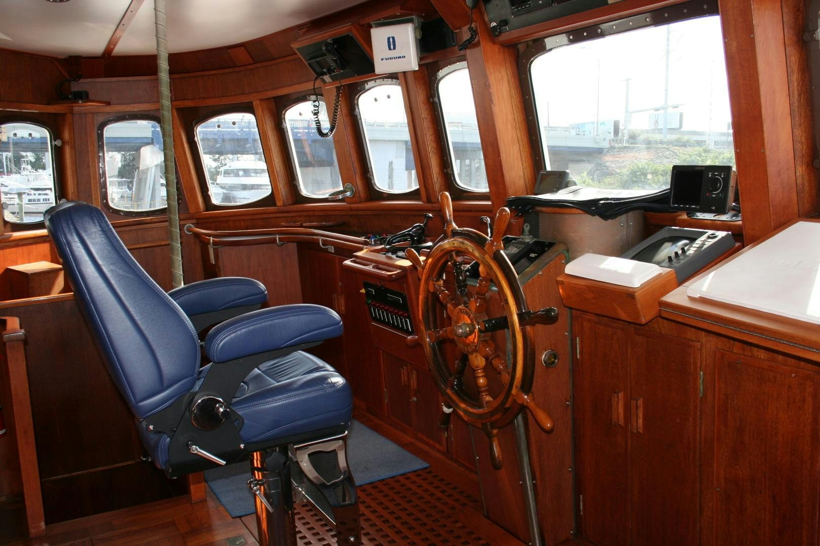 inside of a train aboard SINDBAD Yacht for Sale