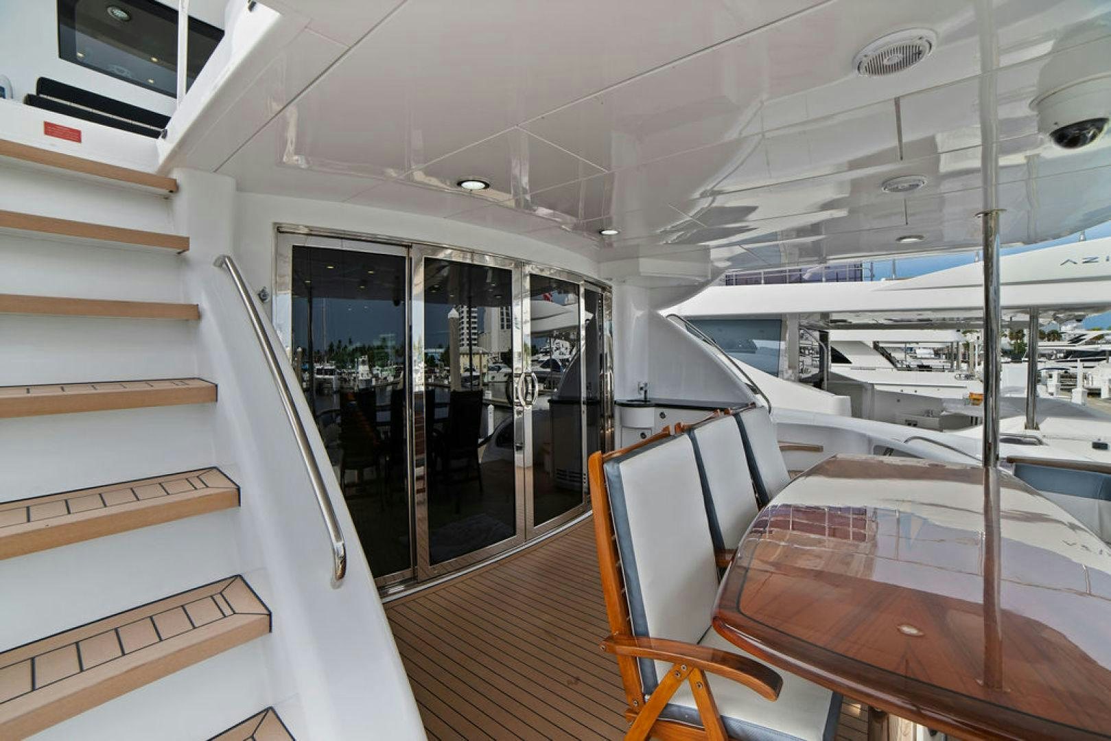 inside of a boat aboard LA MER Yacht for Sale