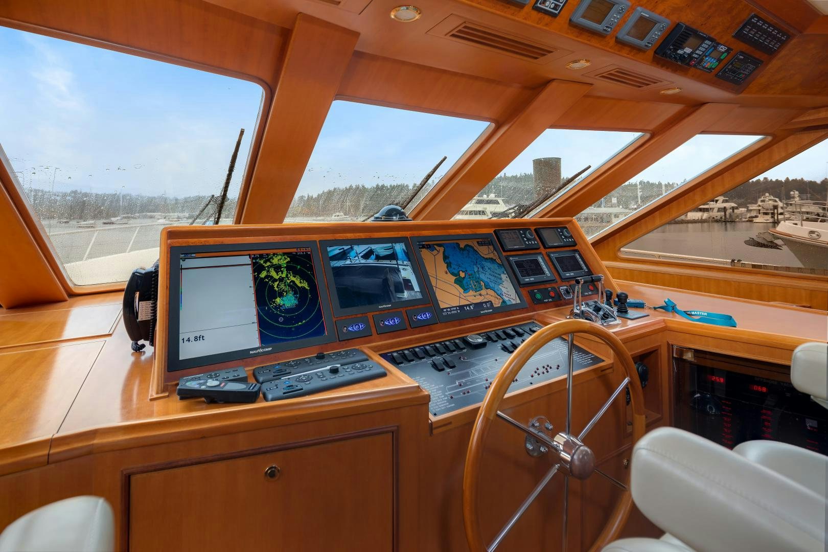 inside of a vehicle with computers aboard CAPTIVA Yacht for Sale