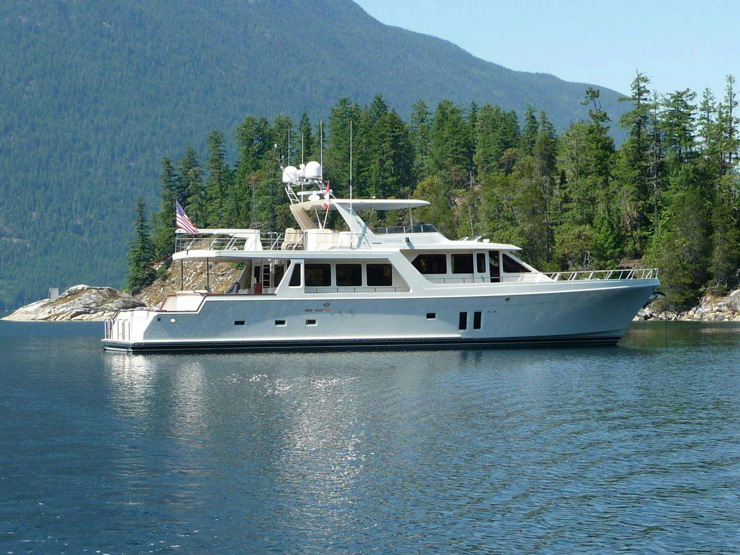 a boat on the water aboard CAPTIVA Yacht for Sale