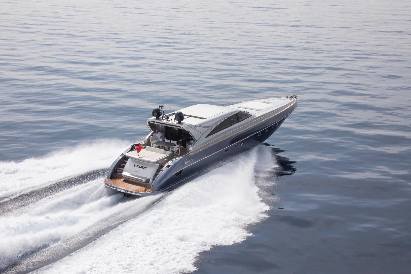 a boat on the water aboard TAYYARAH Yacht for Sale