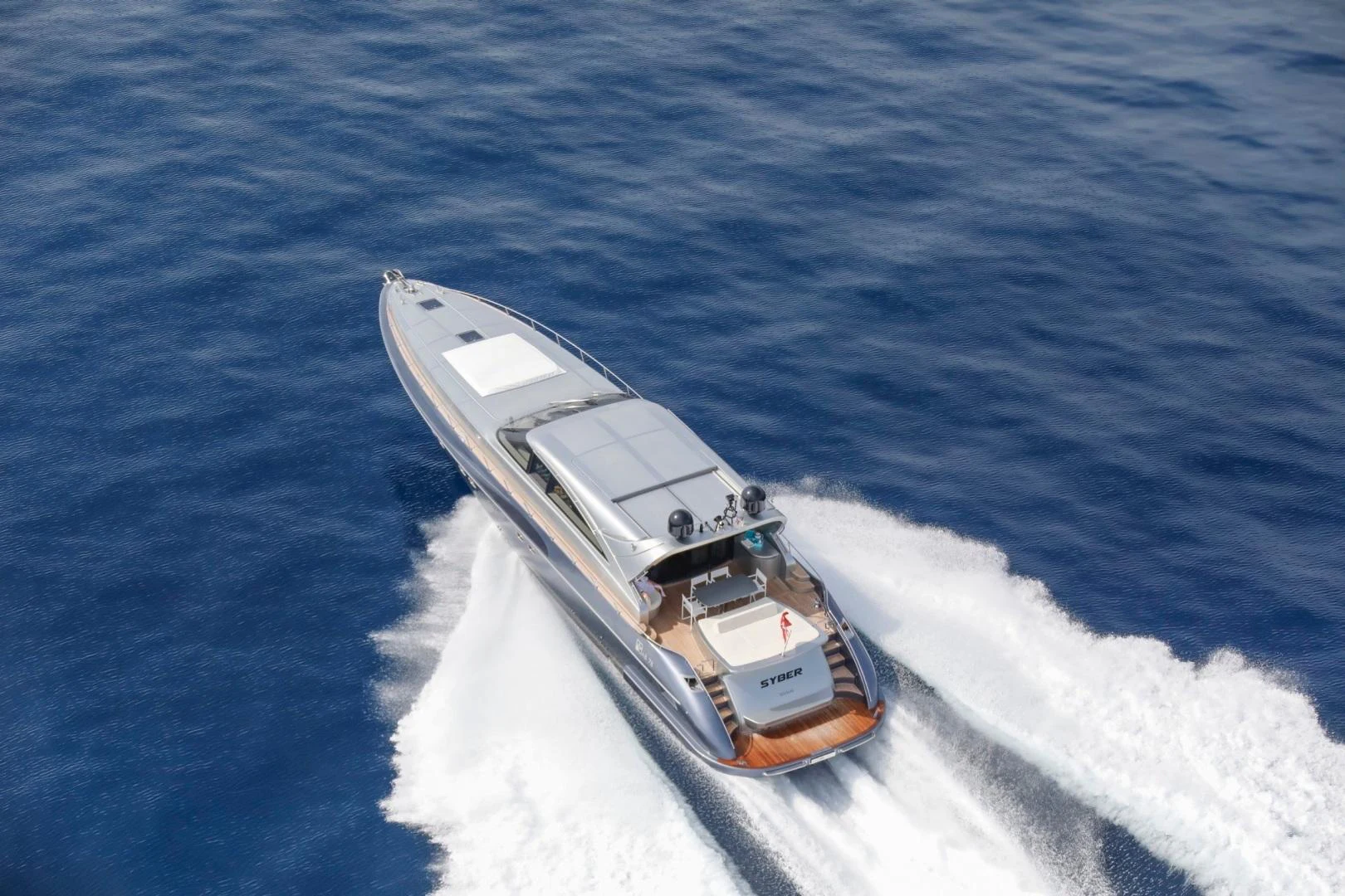 a boat on the water aboard TAYYARAH Yacht for Sale