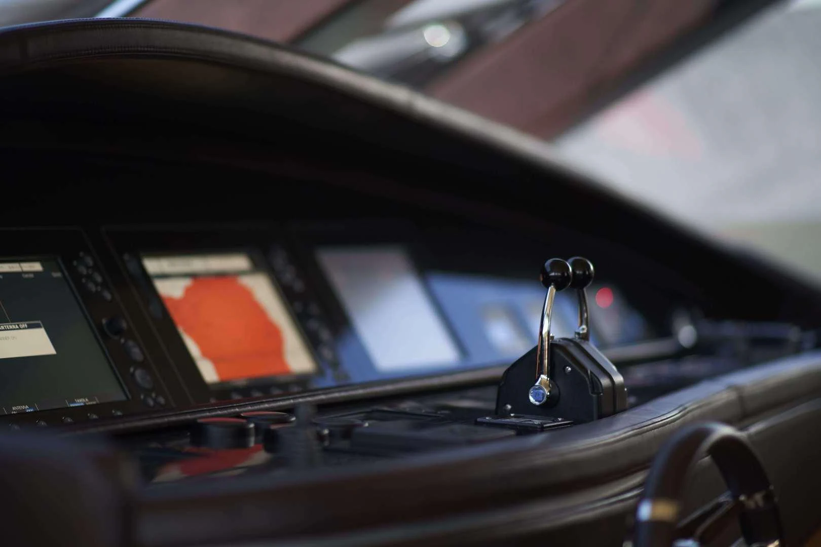 a black device with a black case aboard TAYYARAH Yacht for Sale