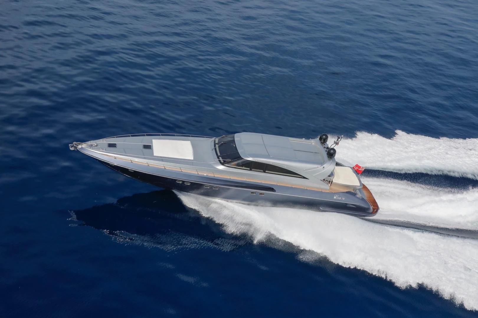 a small boat in the water aboard TAYYARAH Yacht for Sale