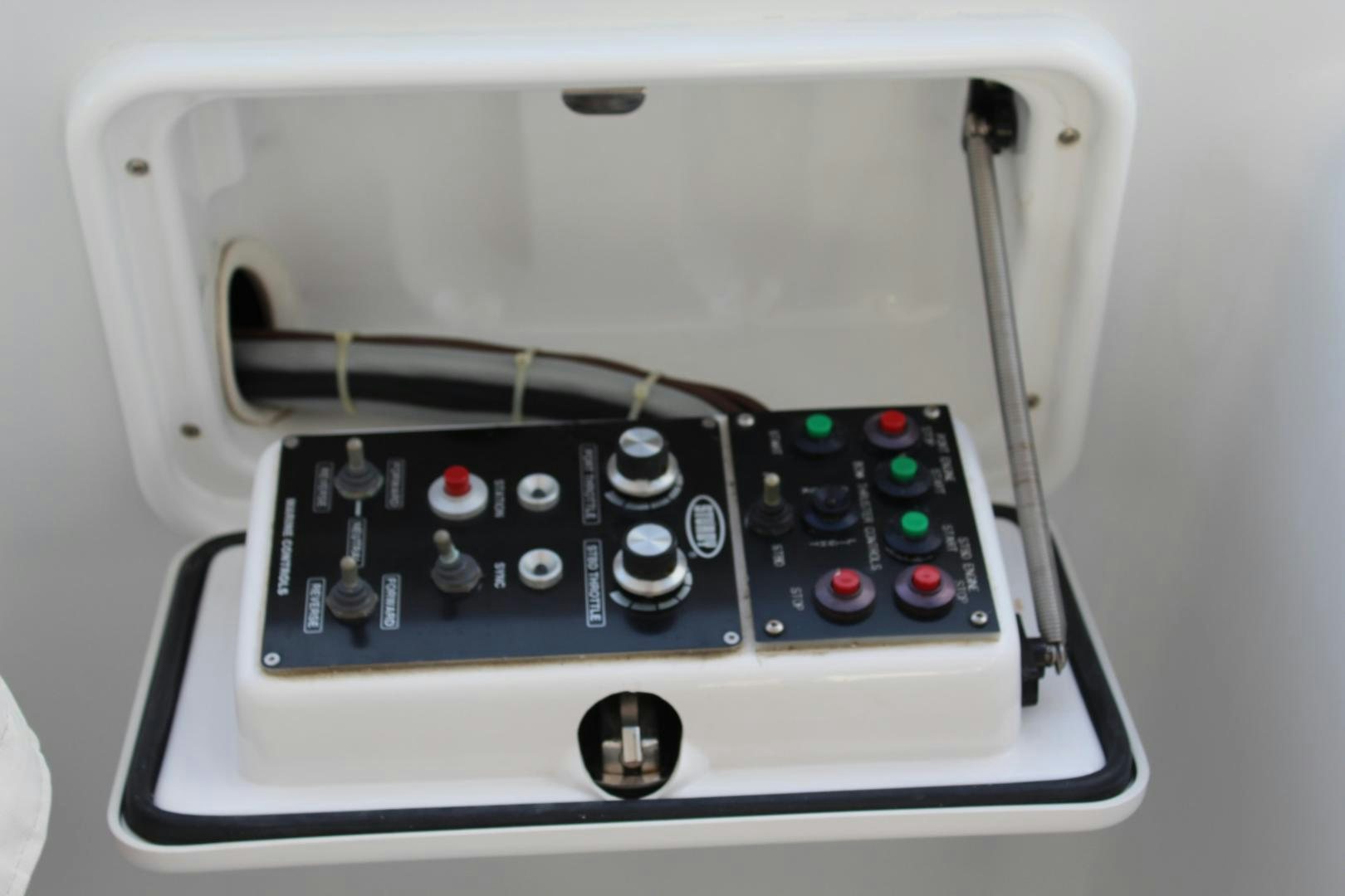 a close-up of a corded phone aboard No Name Yacht for Sale