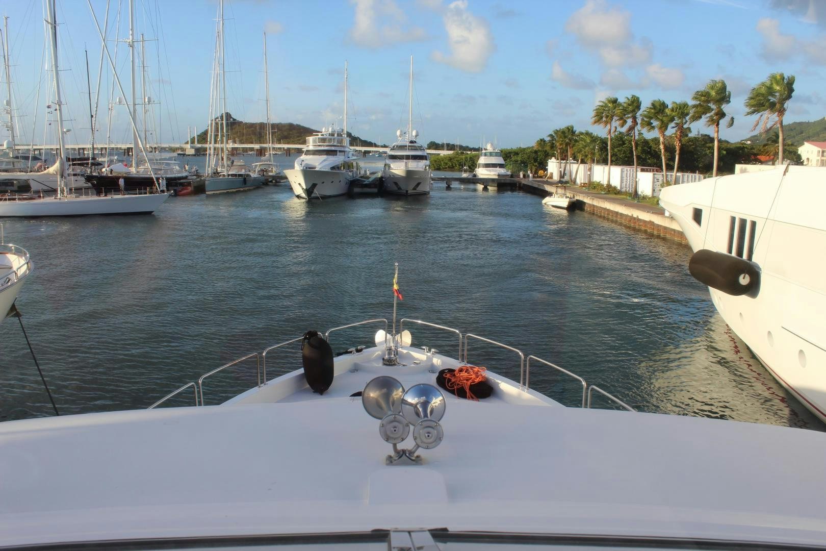 a group of boats are parked at a dock aboard No Name Yacht for Sale