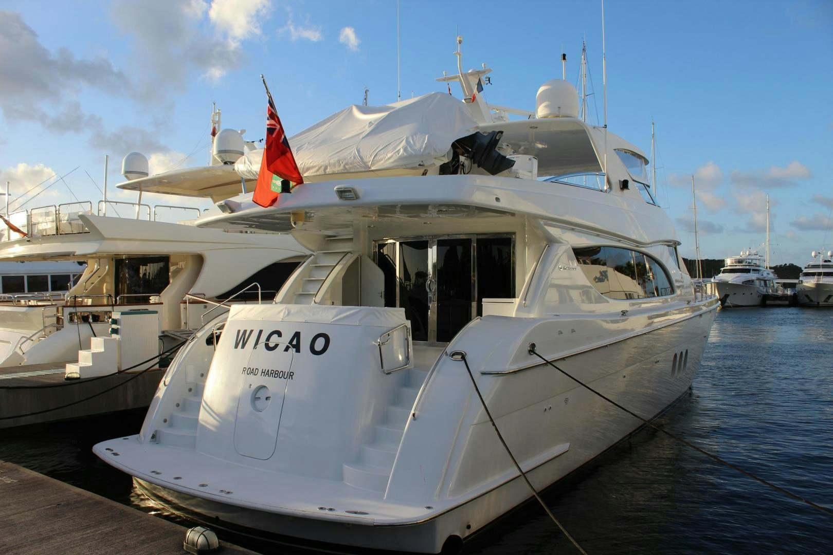 a large white boat aboard No Name Yacht for Sale
