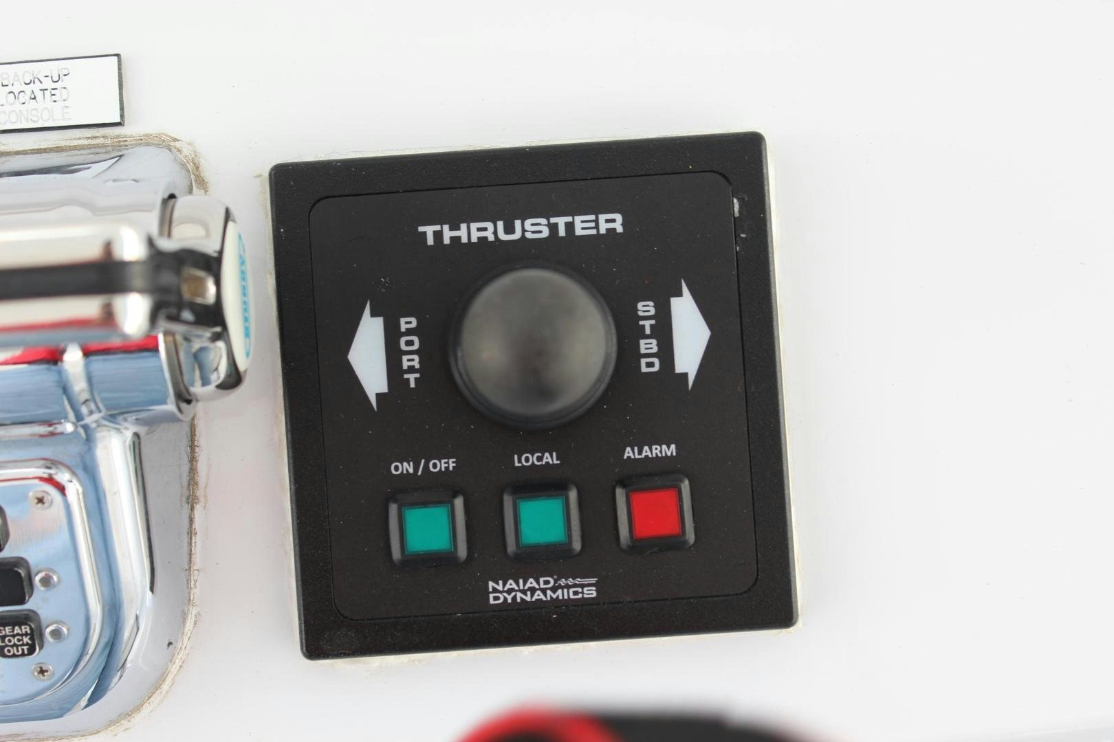 a black cell phone aboard No Name Yacht for Sale