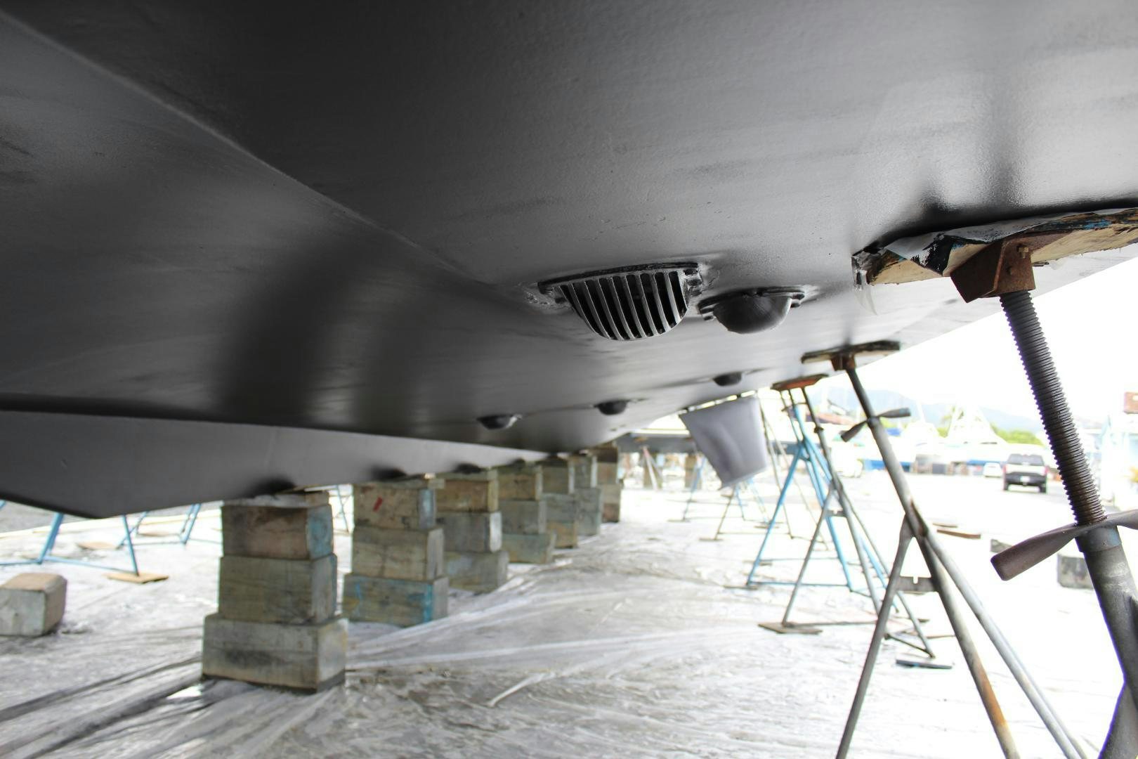 a space shuttle on a launch pad aboard No Name Yacht for Sale