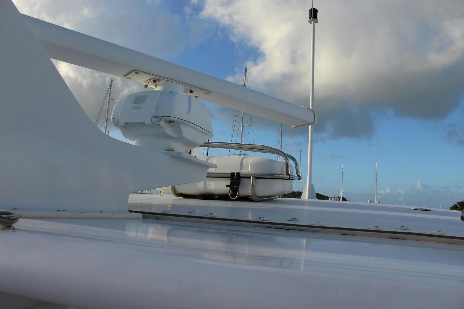 a close-up of a missile aboard No Name Yacht for Sale
