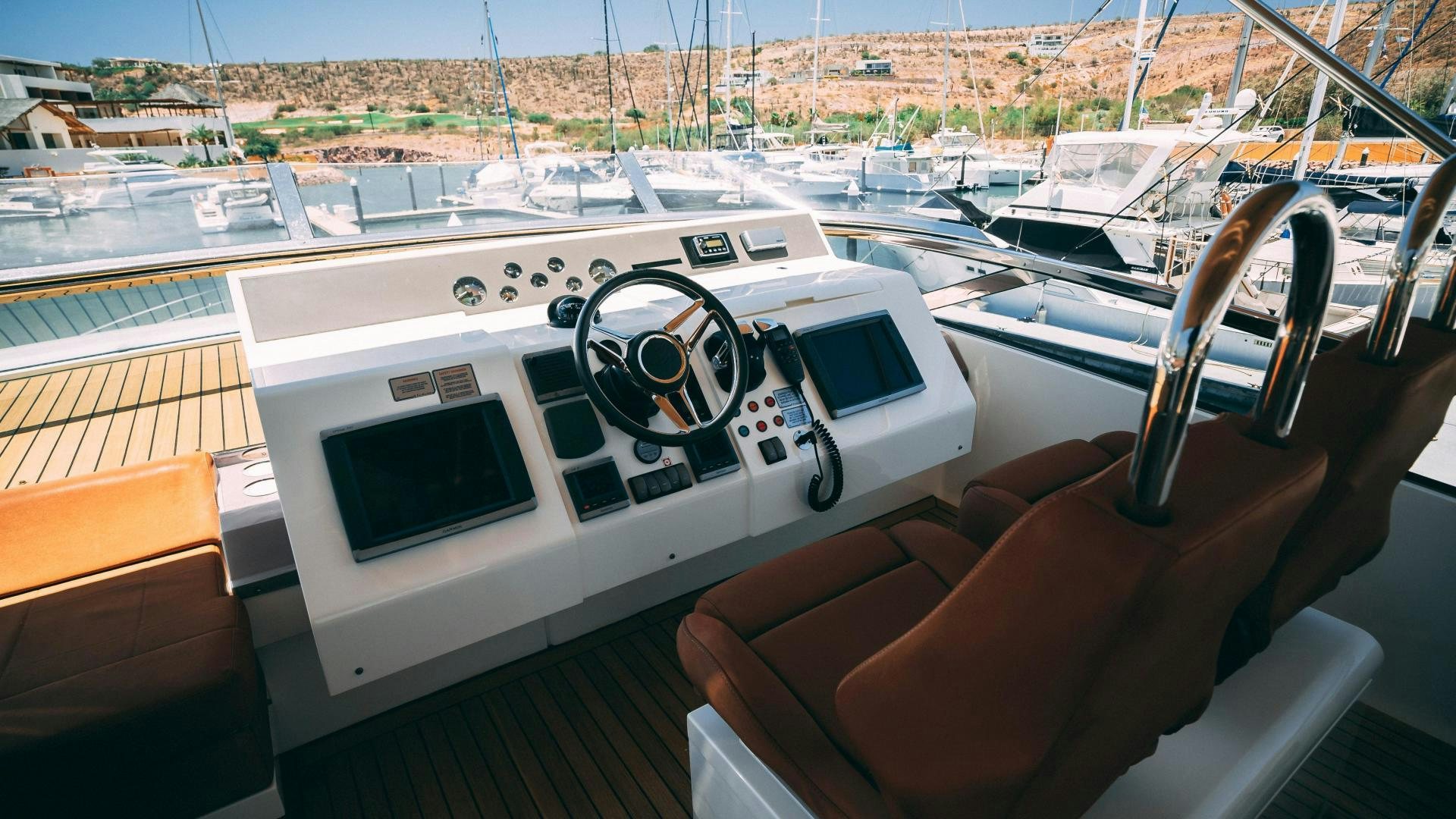 a boat on the water aboard OCHO UNO Yacht for Sale