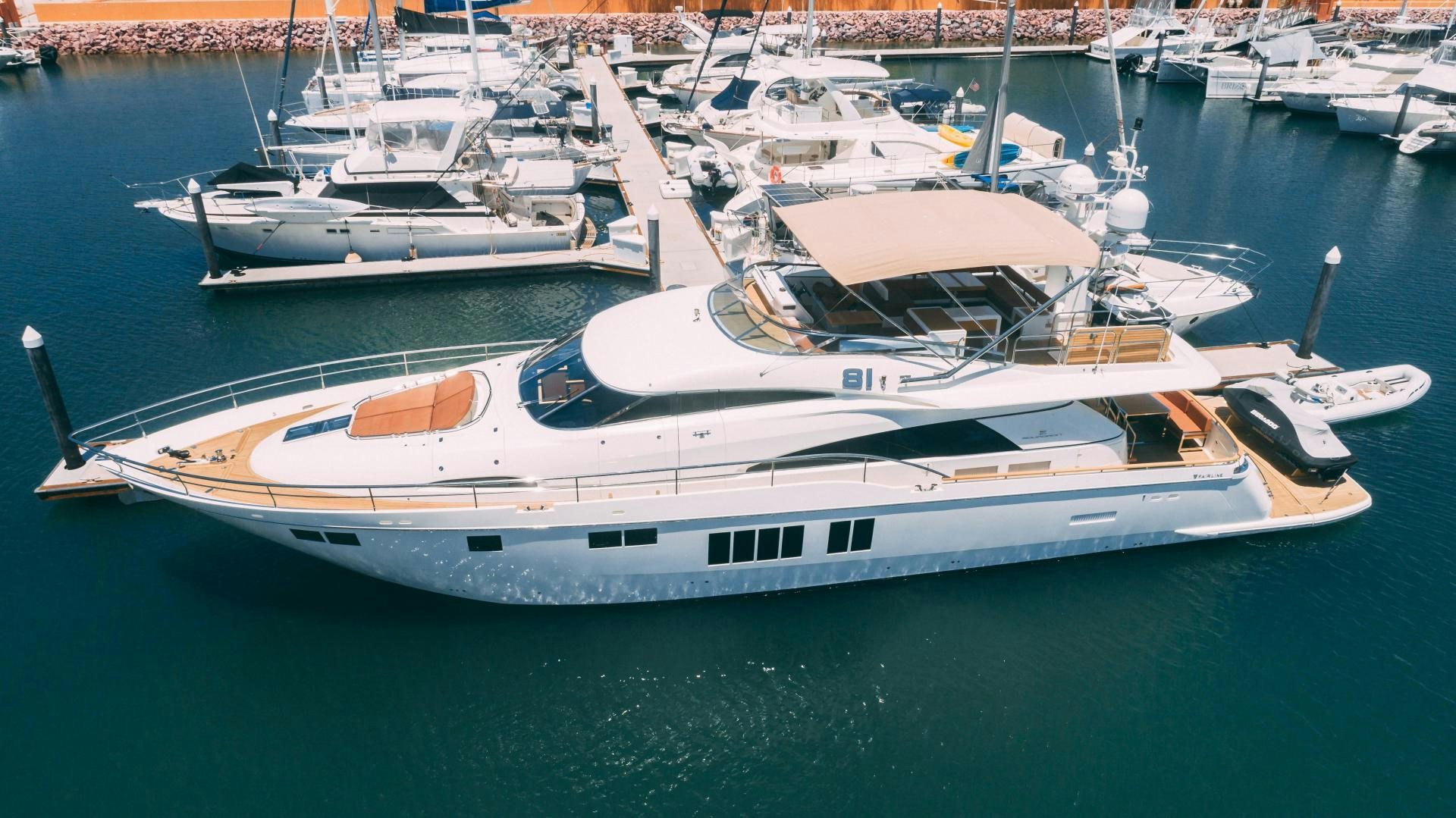 a boat in the water aboard OCHO UNO Yacht for Sale