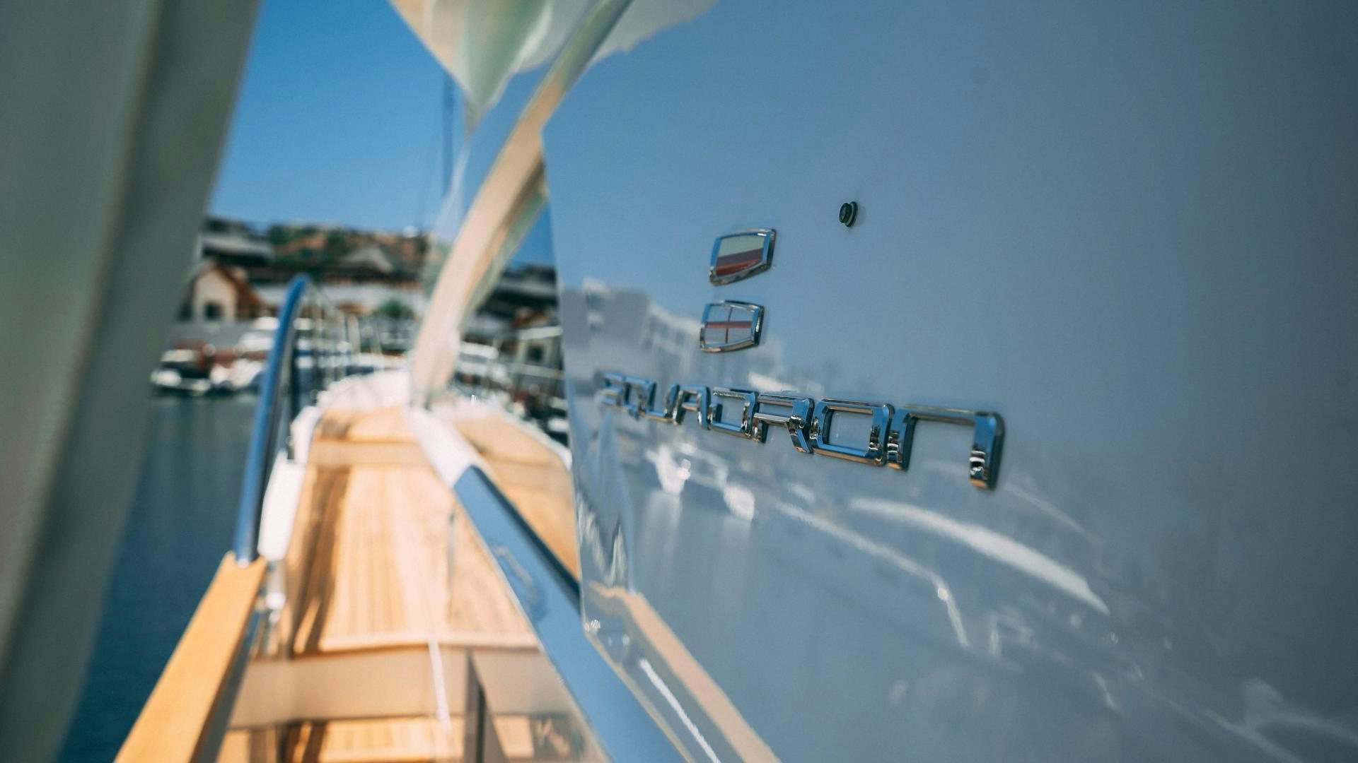 a close-up of a boat aboard OCHO UNO Yacht for Sale