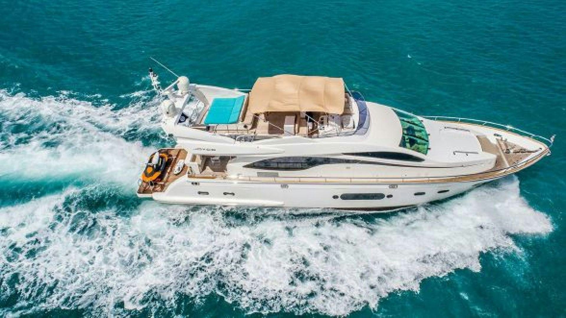 a boat on the water aboard NO LIMITS Yacht for Sale