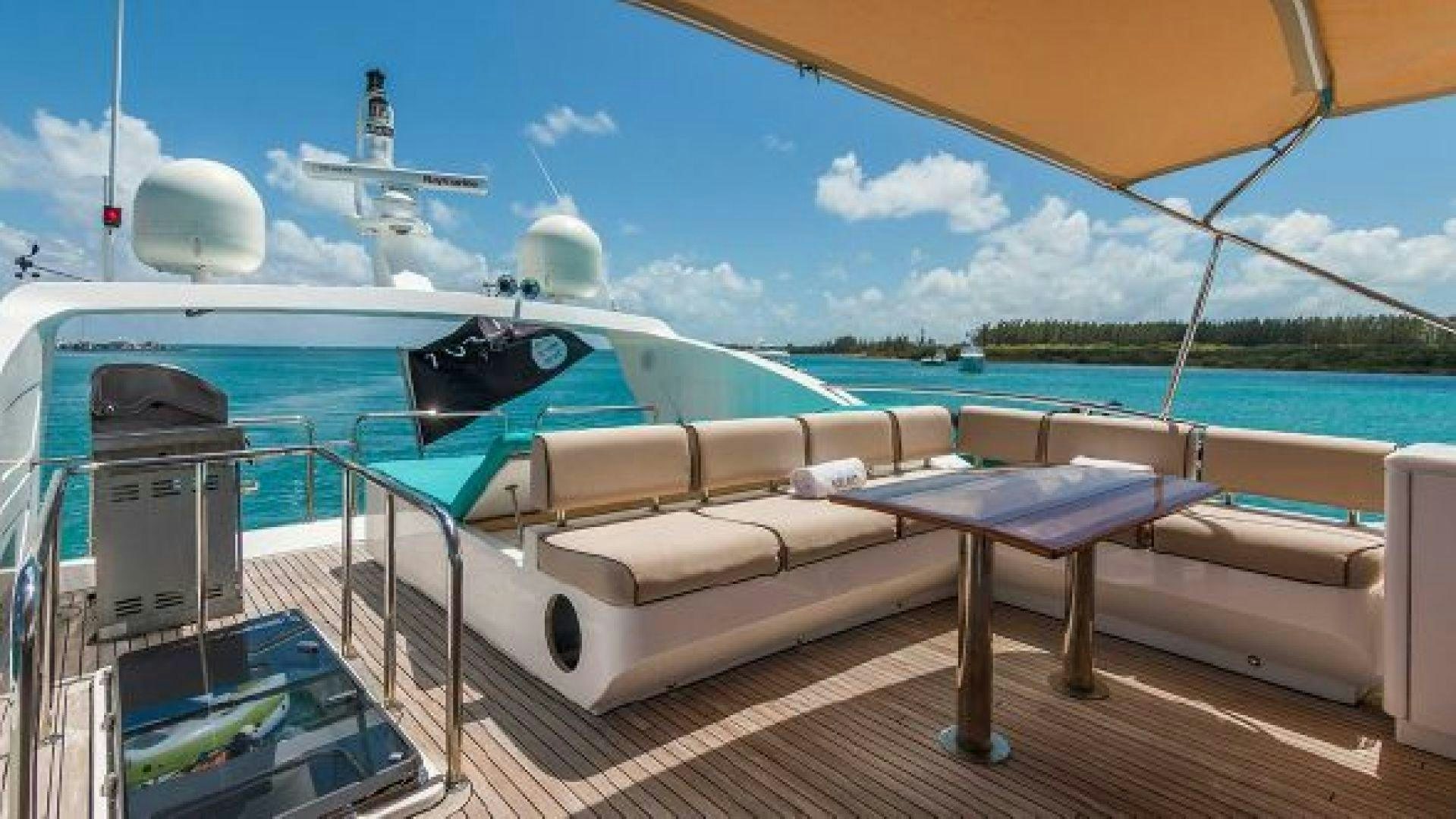 a boat on the water aboard NO LIMITS Yacht for Sale