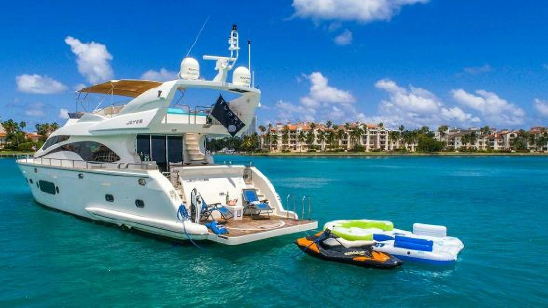 a group of boats in the water aboard NO LIMITS Yacht for Sale